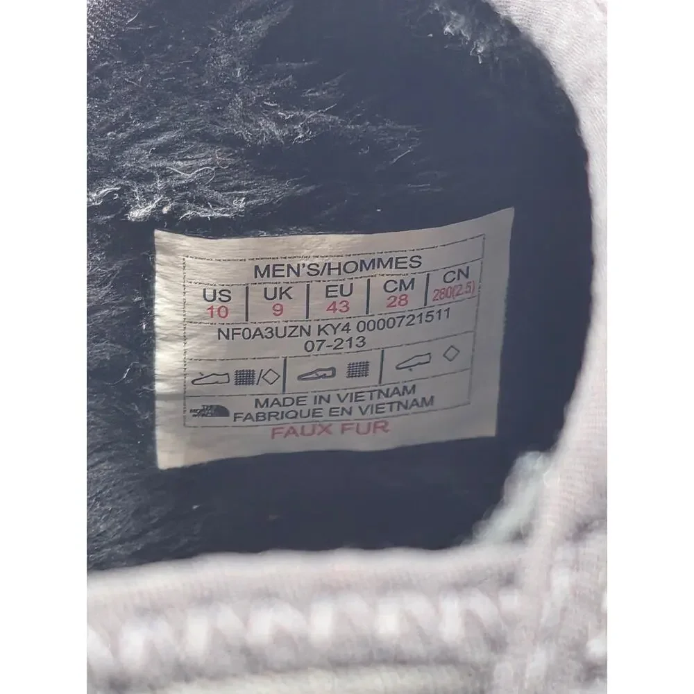The North Face Black Thermoball Traction Mule V Slippers US Mens Size 10 NO BOX